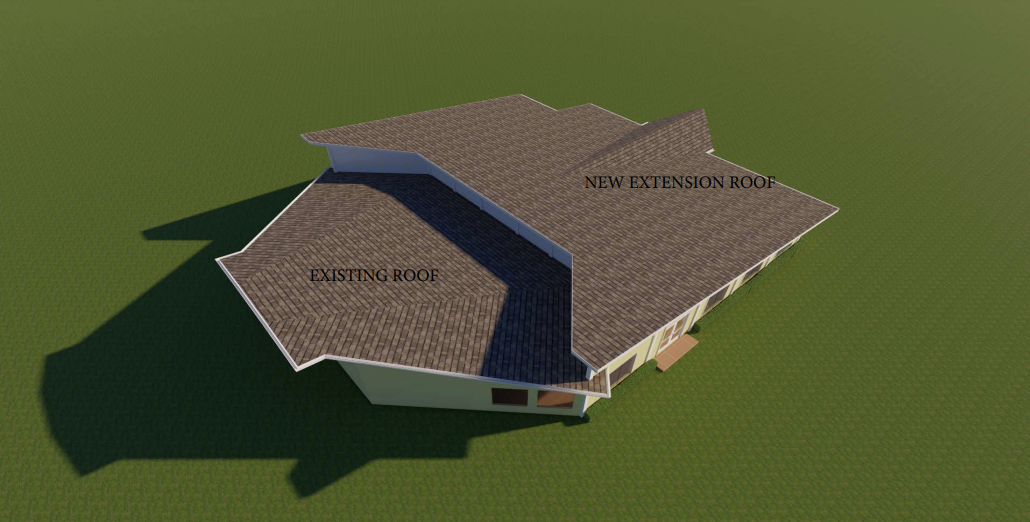 Proposed St. Paul's Church extension — aerial top view
